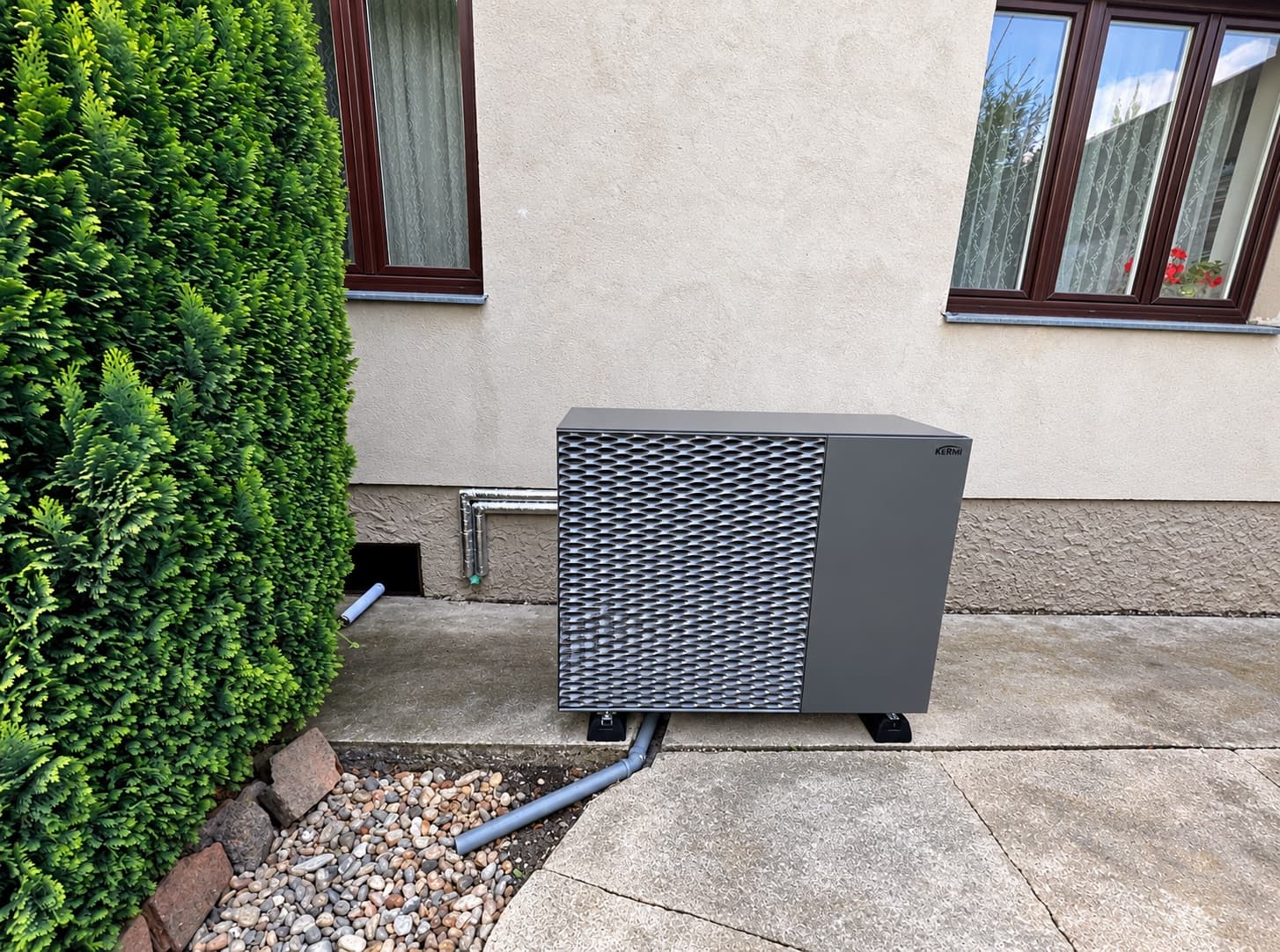 Naše instalace tepelného čerpadla KERMI x-change dynamic eco L u domu